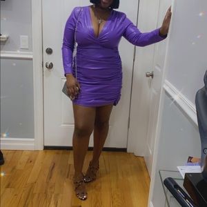 Zara faux leather dress